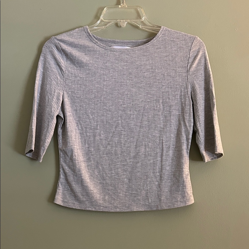 POPSUGAR Light Gray Top Size S